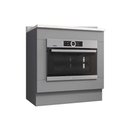 Ver imagem 4 de Balcão Cozinha P/ Cooktop C/ Tampo Americana Forno de Embutir 80cm Cinza - Henn