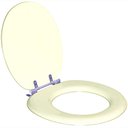 Ver imagem 2 de Tampa de Vaso Sanitario Almofadada Convencional Oval Pergamon (bege Claro) para Bacia Celite