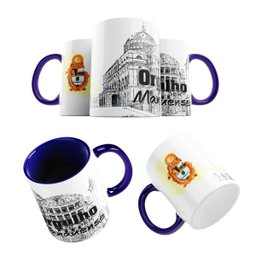 Caneca Azul Bandeira Manaus Orgulho Ser Manauense 325ml - 1 Caneca Azul Bandeira Manaus Orgulho Ser Manauense 325ml - 1