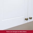 Ver imagem 3 de Cozinha Compacta De 4 Peças C/ Aéreo Para Geladeira Branco
