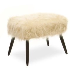Kit 2 Puff Banqueta Talim Pelúcia Nude Deluss - 2 Kit 2 Puff Banqueta Talim Pelúcia Nude Deluss - 2