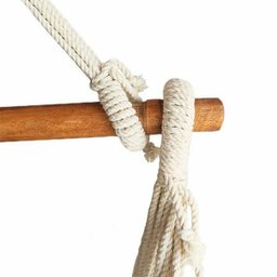 Cadeira Acolchoada de Balanço Suspensa Rede de Teto Varias Cores: Cru - 3