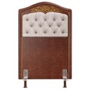 Ver imagem 3 de Cabeceira Cama Box Solteiro 90cm Imperial J02 Facto Marrom/Bege - Mpozenato