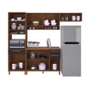 Ver imagem 7 de Cozinha Modulada 3,10MTS Monza 4 Peças Freijó / Chumbo - Indekes