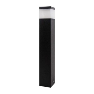 Poste Luminária Para Jardim Balizador 50cm E27 Preto