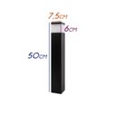 Ver imagem 2 de Poste Luminária Para Jardim Balizador 50cm E27 Preto