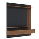 Ver imagem 2 de Painel para Tv Home Suspenso Juriti 1.5 com Mesa de Centro Jeri Noce Milano Preto Acetinado -