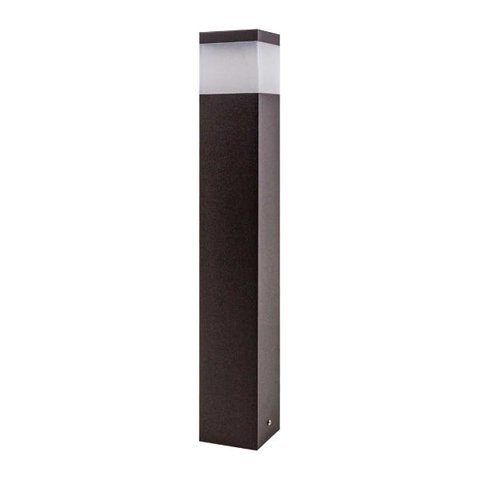 Poste Luminária Para Jardim Balizador 50cm E27 Marrom