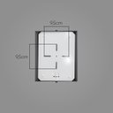 Ver imagem 3 de Arandela Triângular Em Alumínio E27 Preta St532