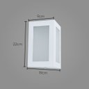 Ver imagem 2 de Arandela triângular em alumínio E27 branca st532