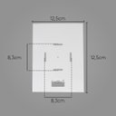 Ver imagem 3 de Arandela triângular em alumínio E27 branca st532