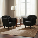 Ver imagem 1 de Kit 2 Poltronas Decorativa Dália Bouclé Preto