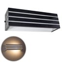 Ver imagem 1 de Arandela Frisada 30cm + Lâmpada Led 15w 3000k Luminária Preta