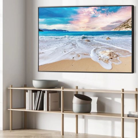 Quadro Decorativo Paisagem Praia Mar Sala Quarto Casa Escritório