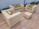 Ver imagem 1 de Sofá e Poltronas Qudardo em Fibra Sintética Jardim Varanda Área Externa