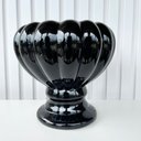 Ver imagem 4 de Decoração vaso centro de mesa preto moderno taça gomo decor
