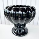 Ver imagem 3 de Decoração vaso centro de mesa preto moderno taça gomo decor