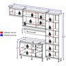 Cozinha Modulada Sicilia Argila Branco 5 Módulos Multimoveis - 4