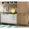 Cozinha Modulada Sicilia Argila Branco 5 Módulos Multimoveis - 3