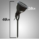 Ver imagem 2 de Kit 3x Espeto para Jardim e27 para lâmpada par 20/30 preto ST529