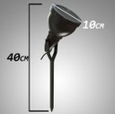 Ver imagem 2 de Kit 3x Espeto para Jardim e27 para lâmpada par 20/30 preto ST529
