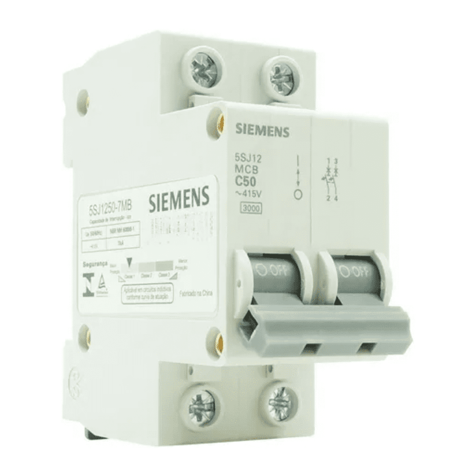 Ver imagem 2 de DISJUNTOR BIFÁSICO BIPOLAR MINI DIN CURVA C 5SJ1 SIEMENS:50A