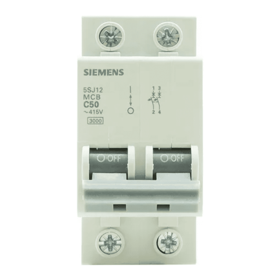 Ver imagem 1 de DISJUNTOR BIFÁSICO BIPOLAR MINI DIN CURVA C 5SJ1 SIEMENS:50A