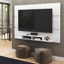 Ver imagem 1 de Painel TV 65 Polegadas Prateleira Flutuante 2 Nichos 1800:Branco