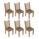 Ver imagem 1 de Kit 6 Cadeiras 4291 Madesa Rustic/bege