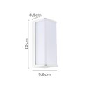 Ver imagem 2 de Arandela de Parede Led Elion Gran Retangular Externo 3000k 10w Bivolt 20x9,8x8,5cm Policarbonato Bra
