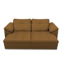 Ver imagem 6 de Sofá Retrátil Manual Sala de Estar Nolan Bipartido 250cm Conforto Premium em Couro Mel G58 - Gran Be