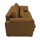 Ver imagem 7 de Sofá Retrátil Manual Sala de Estar Nolan Bipartido 250cm Conforto Premium em Couro Mel G58 - Gran Be