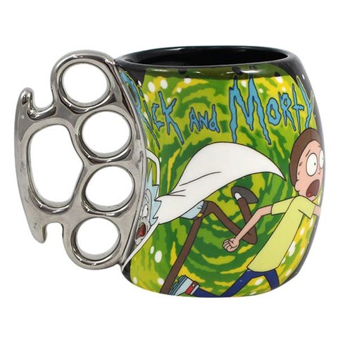 Caneca Soco Inglês Rick And Morty Black 350ml