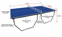 Ver imagem 2 de Mesa de Tênis de Mesa / Ping Pong Klopf 1009 Dobrável com Rodízios Mdf 15mm Oficial