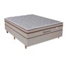 Cama Box Casal Colchão Mola Ensacada Conforto Firme Supreme Com Box Linho - 1