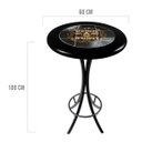 Ver imagem 2 de Mesa Bistrô Alta de Azulejo e Madeira Maciça Empório Tambo - Stronger Whiskey - Preto