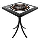 Ver imagem 1 de Mesa Lateral Retrô Quadrada de Madeira Maciça para Sala Empório Tambo - Coffe - Preto