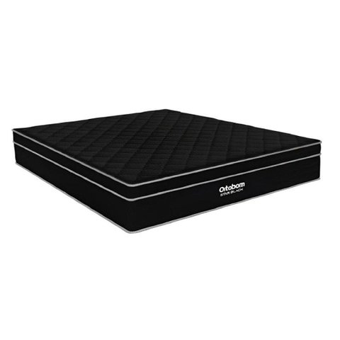 Conjunto Box Casal Ortobom Star Black Molas Superpocket 138x188