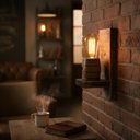 Ver imagem 7 de Arandela Luminária de Madeira Maciça - Modelo Barril - Rústica Colonial