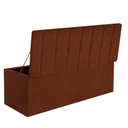 Ver imagem 2 de Calçadeira Baú Recamier King 190CM Kiara Suede Terracota - D A DECOR