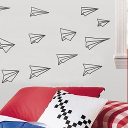 Adesivo Avião de Papel Pipa Quarto Decoração - 2