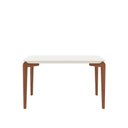Ver imagem 2 de Conjunto de Jantar Mesa Retangular com Vidro Donatella 4 Cadeiras Kalina - Natural C/ Carbono