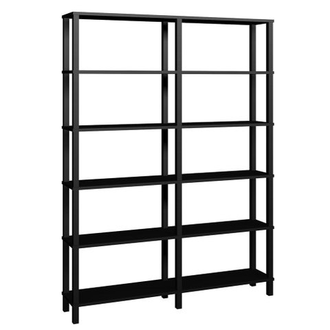 Estante 140x26x186 Preto Montantes Pretos