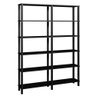 Estante 140x26x186 Preto Montantes Pretos - 1