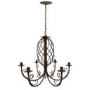 Ver imagem 5 de Lustre Rustico Trançado Espiral para Decoração Sala Moderna Grande - Verniz