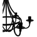 Ver imagem 4 de Pendente Retro De Metal Para Varanda Rustica Estilo Medieval - Preto