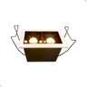 Spot Embutir Led Picco Quadrado Duplo 4w Bivolt Opus 2700k - 6
