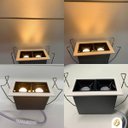 Ver imagem 4 de Spot Embutir Led Picco Quadrado Duplo 4w Bivolt Opus 2700k