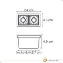 Ver imagem 5 de Spot Embutir Led Picco Quadrado Duplo 4w Bivolt Opus 2700k