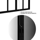 Ver imagem 5 de Janela de Alumínio de Correr 2 Folhas Móveis e 2 Folhas Fixas 100x150cm Lucasa Ideale Preto